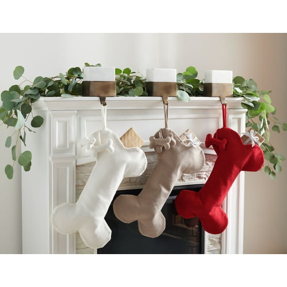 SAFAVIEH Chestnut Stocking Set of 3, 12" x 20", Multi Color, Set of 3