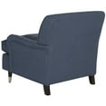 thumbnail image 1 of SAFAVIEH Chloe Fully Upholstered Club Chair with Casters, Navy, 1 of 5