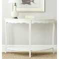 thumbnail image 1 of SAFAVIEH Christina Solid Rustic Demilune Console, Shady White, 1 of 4