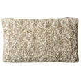 thumbnail image 1 of SAFAVIEH Chunky Knit Geometric Pillow, 12" x 20", Stone/Natural, 1 of 5