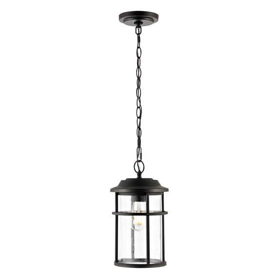 SAFAVIEH Cianna LED Matte Black Metal Wall Sconce with Clear Shade