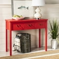 thumbnail image 1 of SAFAVIEH Cindy Console Table With Storage Drawers Red, 1 of 5