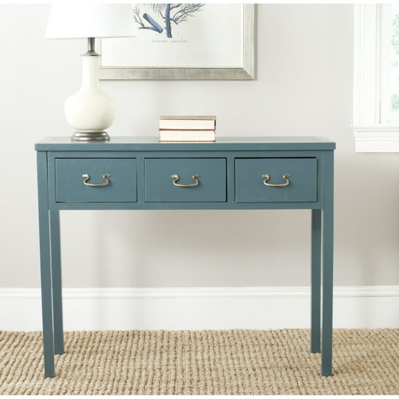 SAFAVIEH Cindy Console Table With Storage Drawers Teal
