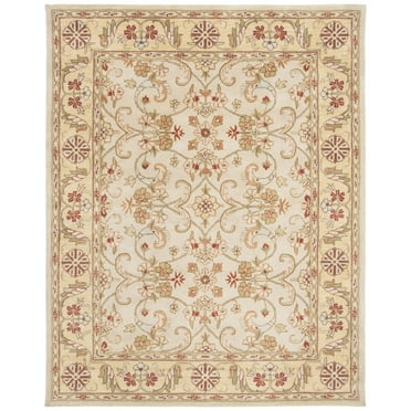 SAFAVIEH Classic Chedomir Floral Wool Area Rug, Gold/Cola, 2' x 3'
