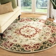 thumbnail image 1 of SAFAVIEH Classic Chedomir Floral Wool Area Rug, Ivory/Green, 3'6" x 3'6" Round, 1 of 13