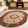 thumbnail image 1 of SAFAVIEH Classic Chedomir Floral Wool Area Rug, Ivory/Green, 7'6" x 9'6" Oval, 1 of 14