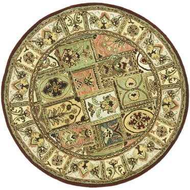 SAFAVIEH Classic Clotilda Floral Wool Area Rug, Assorted, 8' x 8' Round