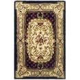 thumbnail image 1 of SAFAVIEH Classic Flanagan Floral Bordered Wool Area Rug, Black, 2' x 3', 1 of 5
