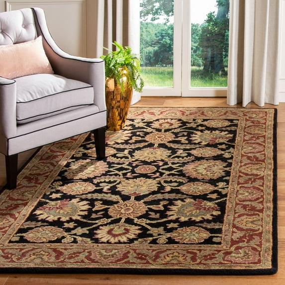 SAFAVIEH Classic Fredrick Oriental Wool Area Rug, Navy/Red, 4' x 6'