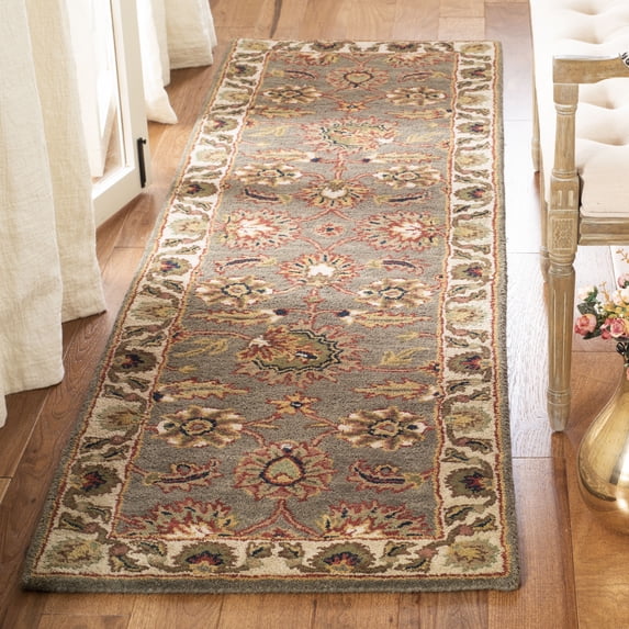 SAFAVIEH Classic Fredrick Oriental Wool Runner Rug, Celadon/Ivory, 2'3" x 8'