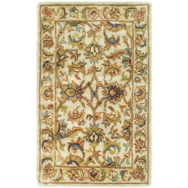 SAFAVIEH Classic Gloria Traditional Wool Area Rug, Ivory, 2'3" x 4'