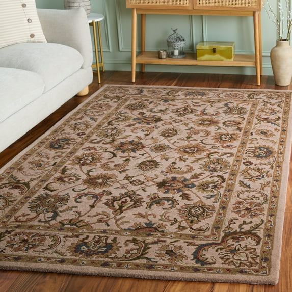 SAFAVIEH Classic Gloria Oriental Wool Area Rug, Ivory, 5' x 8'
