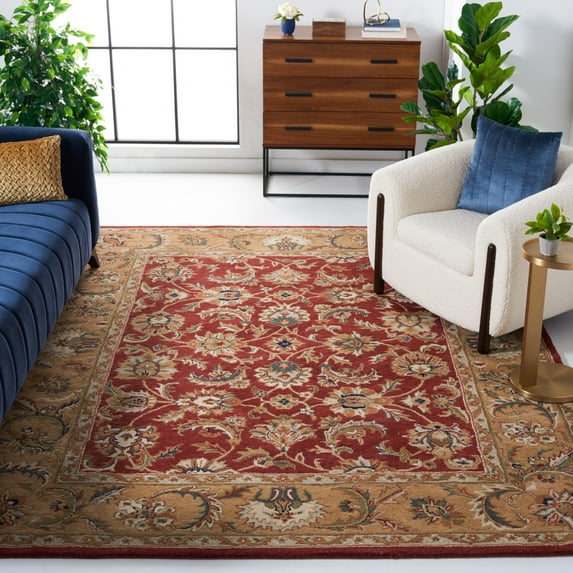 SAFAVIEH Classic Gloria Oriental Wool Area Rug, Rust/Camel, 9'6" x 13'6"