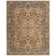 thumbnail image 1 of SAFAVIEH Classic Jilliean Floral Bordered Wool Runner Rug, Beige/Light Blue, 2'3" x 10', 1 of 10