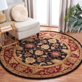 thumbnail image 1 of SAFAVIEH Classic Karolina Oriental Wool Area Rug, Black/Burgundy, 6' x 6' Round, 1 of 11
