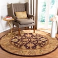 thumbnail image 1 of SAFAVIEH Classic Karolina Oriental Wool Area Rug, Dark Plum/Gold, 6' x 6' Round, 1 of 11