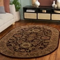 thumbnail image 1 of SAFAVIEH Classic Karolina Oriental Wool Area Rug, Dark Plum/Gold, 4'6" x 6'6" Oval, 1 of 12