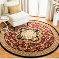 thumbnail image 1 of SAFAVIEH Classic Kirsteen Oriental Wool Area Rug, Red/Black, 3'6" x 3'6" Round, 1 of 11