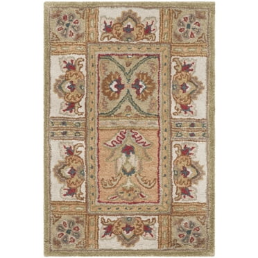 SAFAVIEH Classic Mordikai Abstract Wool Area Rug, Sage/Multi, 2' x 3'