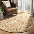 thumbnail image 1 of SAFAVIEH Classic Mordikai Abstract Wool Area Rug, Sage/Multi, 6' x 6' Round, 1 of 11