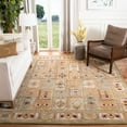 thumbnail image 1 of SAFAVIEH Classic Mordikai Abstract Wool Area Rug, Sage/Multi, 9'6" x 13'6", 1 of 11