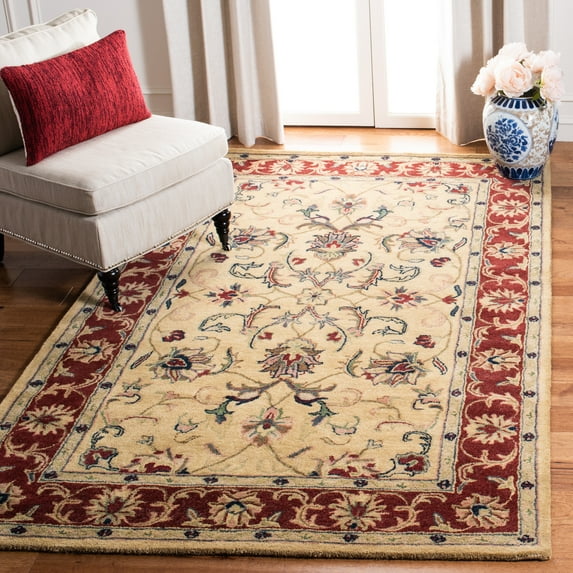 SAFAVIEH Classic Nicholas Oriental Wool Area Rug, Gold/Red, 9'6" x 13'6"