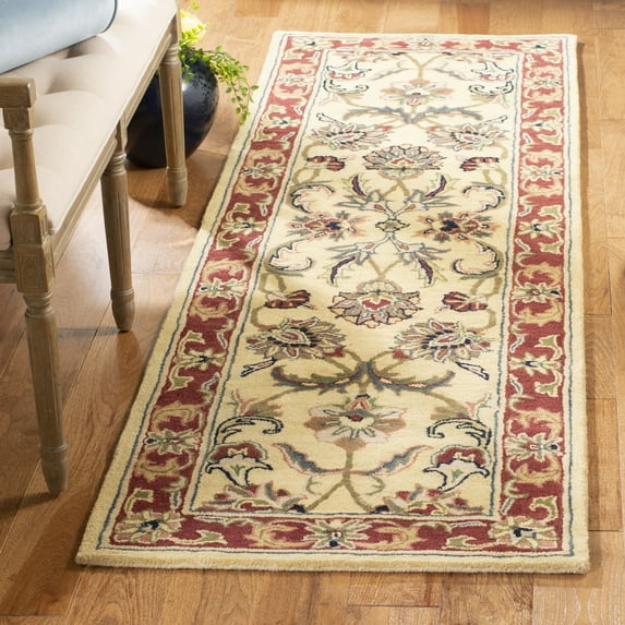 SAFAVIEH Classic Nicholas Oriental Wool Runner Rug, Gold/Red, 2'3" x 14'