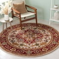 thumbnail image 1 of SAFAVIEH Classic Roderick Oriental Wool Area Rug, Light Gold/Red, 8' x 8' Round, 1 of 13