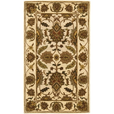 SAFAVIEH Classic Shanelle Traditional Wool Area Rug, Camel, 2' x 3'