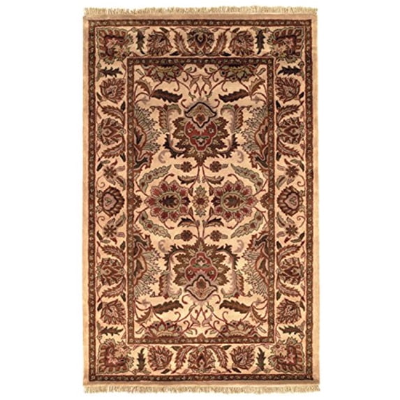 SAFAVIEH Classic Shanelle Traditional Wool Area Rug, Camel, 5' x 8'
