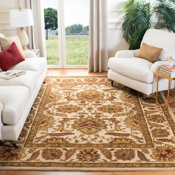SAFAVIEH Classic Shanelle Oriental Wool Area Rug, Camel, 9'6" x 13'6"