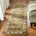 thumbnail image 1 of SAFAVIEH Classic Shanelle Oriental Wool Runner Rug, Green/Ivory, 2'3" x 10', 1 of 10