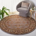 thumbnail image 1 of SAFAVIEH Classic Simonette Floral Wool Area Rug, Gray/Light Gold, 6' x 6' Round, 1 of 9