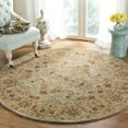 thumbnail image 1 of SAFAVIEH Classic Simonette Floral Wool Area Rug, Light Green/Gold, 3'6" x 3'6" Round, 1 of 10