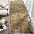 thumbnail image 1 of SAFAVIEH Classic Simonette Floral Wool Runner Rug, Light Green/Gold, 2'3" x 12', 1 of 11