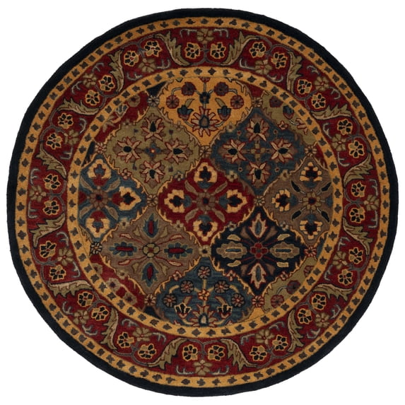 SAFAVIEH Classic Sunny Southwestern Area Rug, Blue/Red, 6' x 6' Round