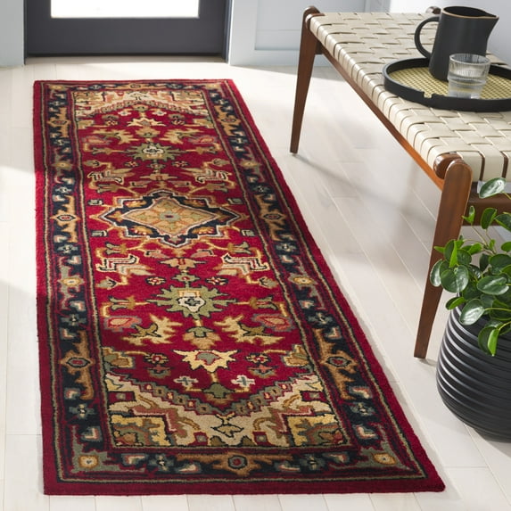 SAFAVIEH Classic Tatyanna Oriental Wool Runner Rug, Assorted/Red, 2'3" x 8'