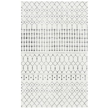 SAFAVIEH Classic Vintage Angela Geometric Area Rug, Beige/Black, 5' x 8'
