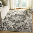 thumbnail image 1 of SAFAVIEH Classic Vintage Atanas Floral Bordered Polyester Area Rug, Anthracite, 4' x 6', 1 of 7
