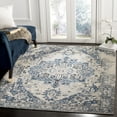 thumbnail image 1 of SAFAVIEH Classic Vintage Atanas Floral Bordered Polyester Area Rug, Blue, 4' x 6', 1 of 7