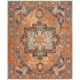 thumbnail image 1 of SAFAVIEH Classic Vintage Atanas Global Polyester Area Rug, Orange/Navy, 9' x 12', 1 of 8