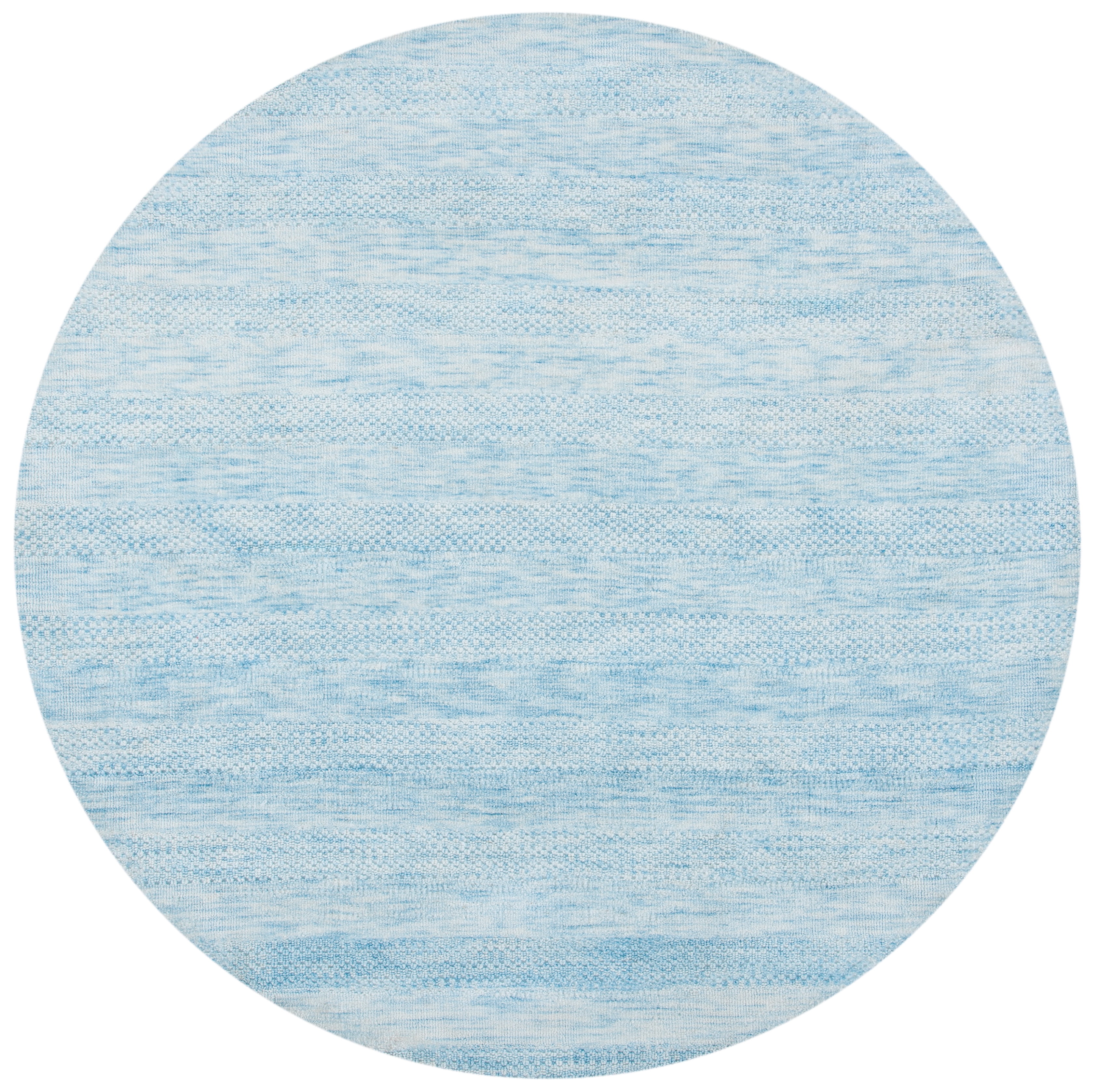 SAFAVIEH Classic Vintage Brad Distressed Area Rug, Light Blue, 6' x 6' Round