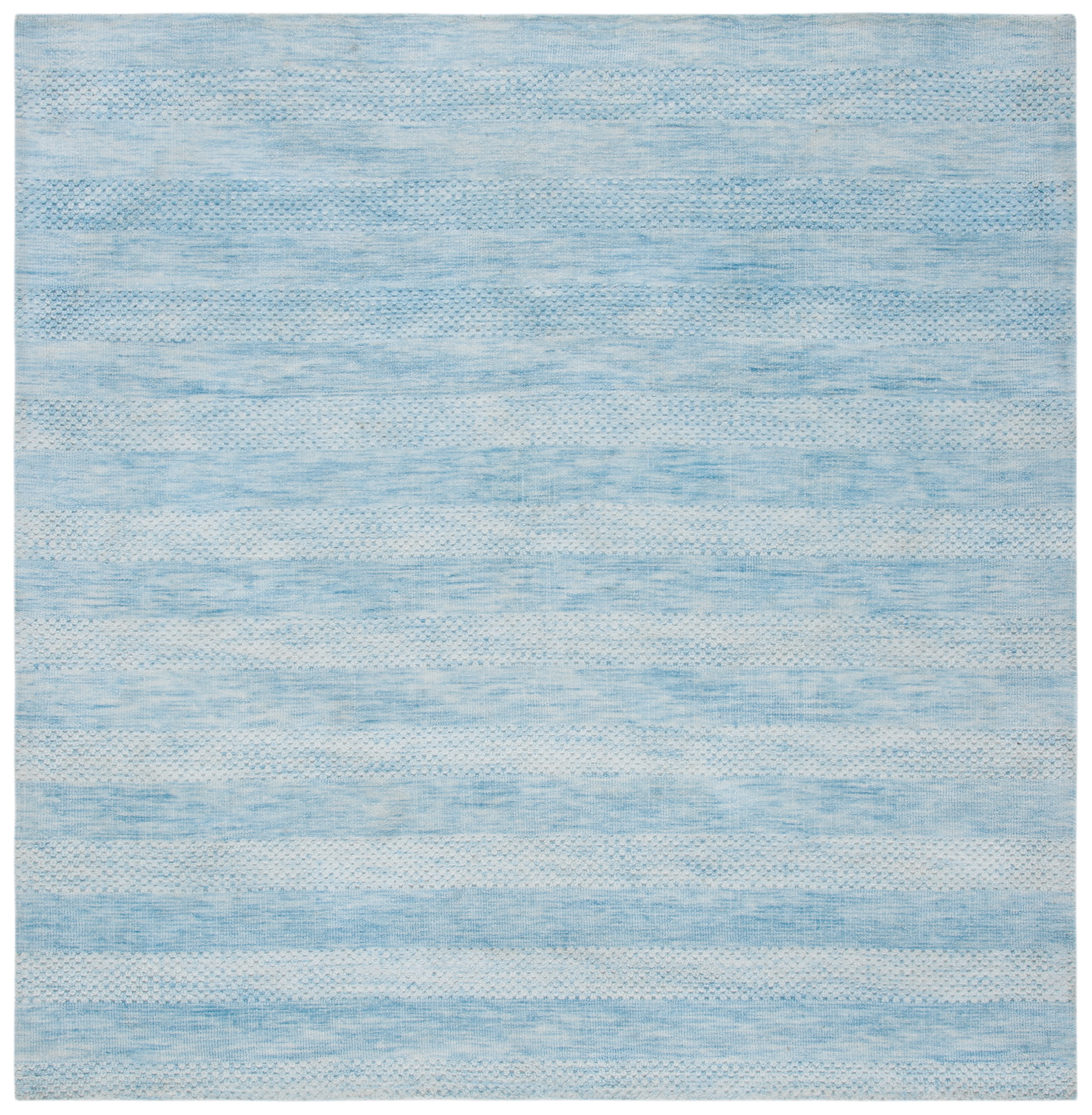SAFAVIEH Classic Vintage Brad Distressed Area Rug, Light Blue, 6' x 6' Square