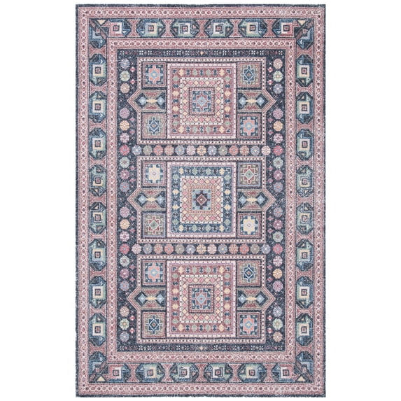 SAFAVIEH Classic Vintage Brooklyn Medallion Area Rug, Rust/Green, 4' x 6'