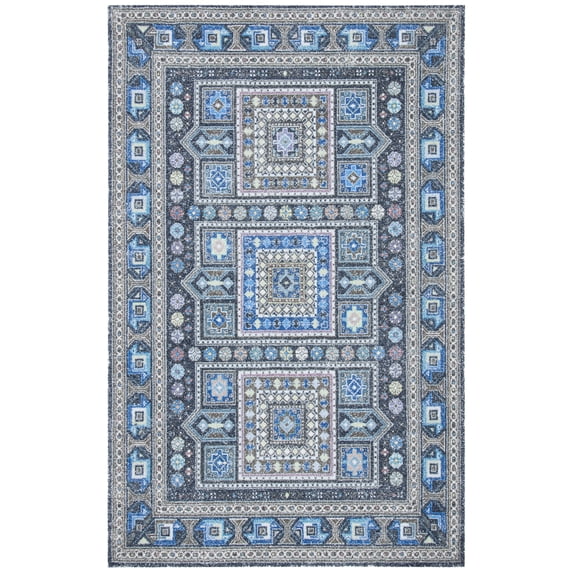 SAFAVIEH Classic Vintage Brooklyn Medallion Area Rug, Sage/Blue, 9' x 12'