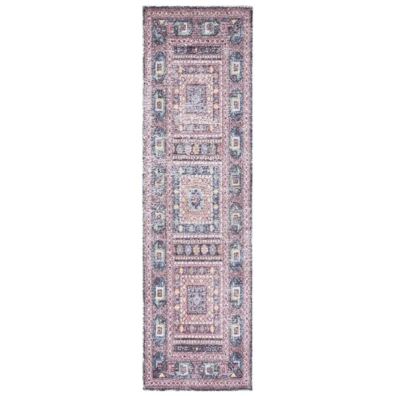 SAFAVIEH Classic Vintage Brooklyn Medallion Runner Rug, Rust/Green, 2'3" x 8'