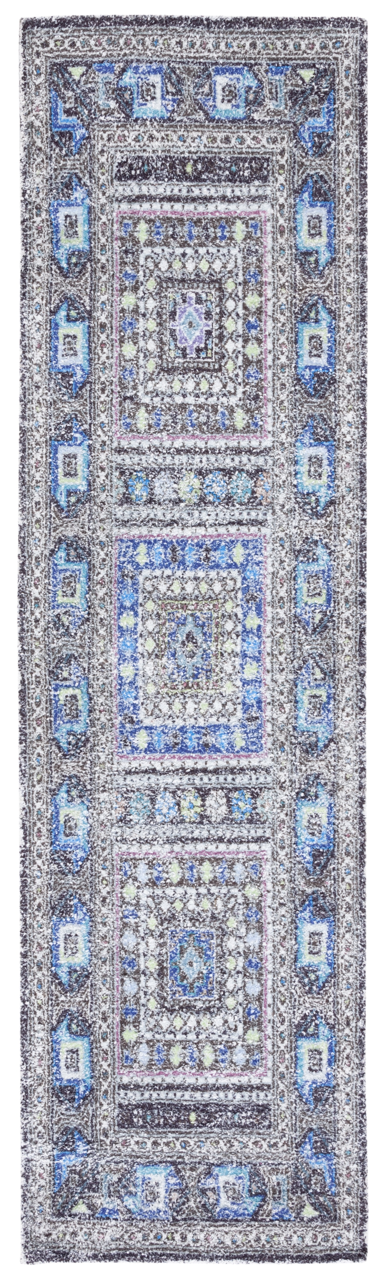 SAFAVIEH Classic Vintage Brooklyn Medallion Runner Rug, Sage/Blue, 2'3" x 8'