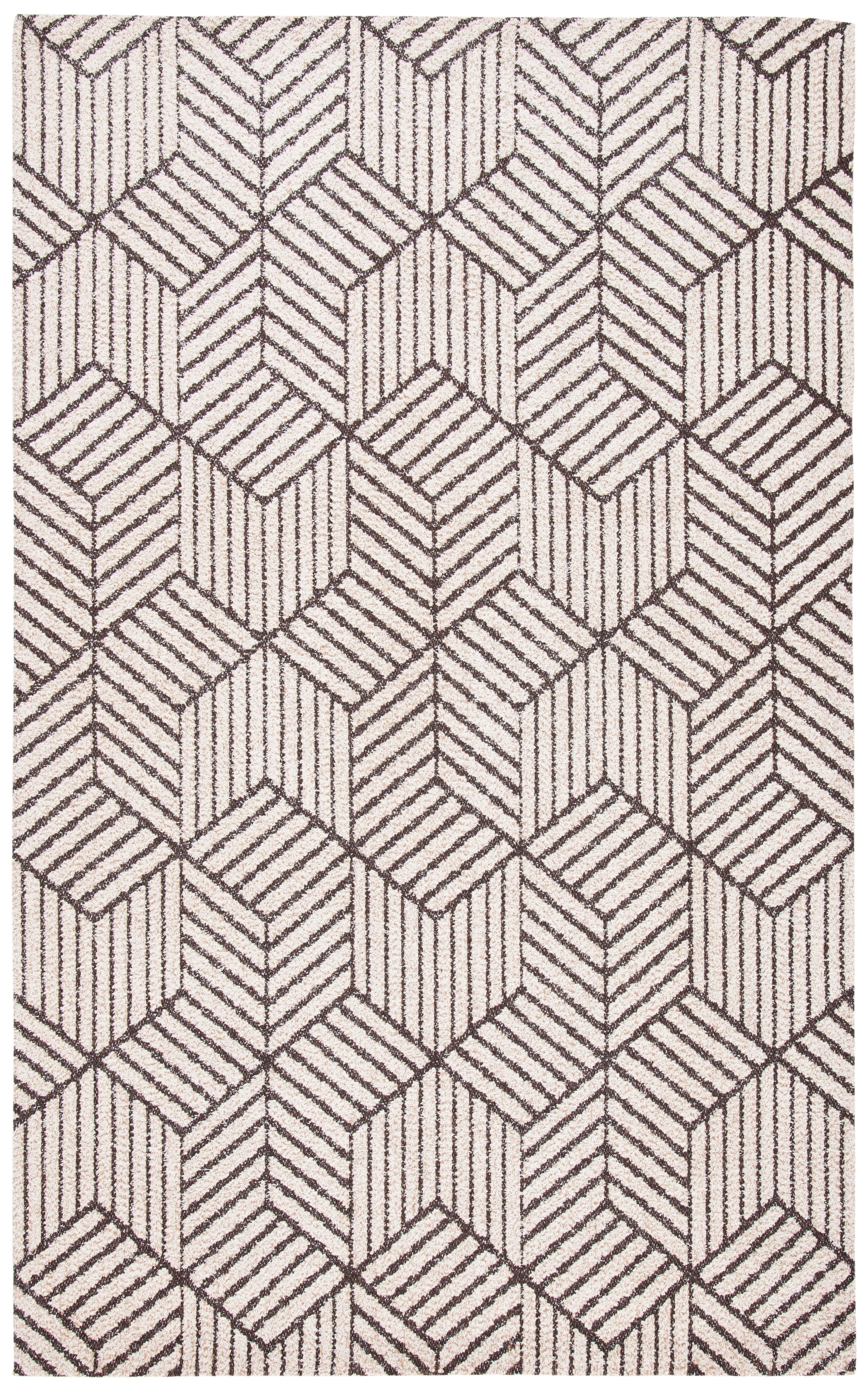 SAFAVIEH Classic Vintage Cayley Geometric Area Rug, Natural/Ivory, 8' x 10'