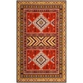 thumbnail image 1 of SAFAVIEH Classic Vintage Clarette Chevron Bordered Area Rug, Orange/Gold, 6'7" x 9'2", 1 of 9