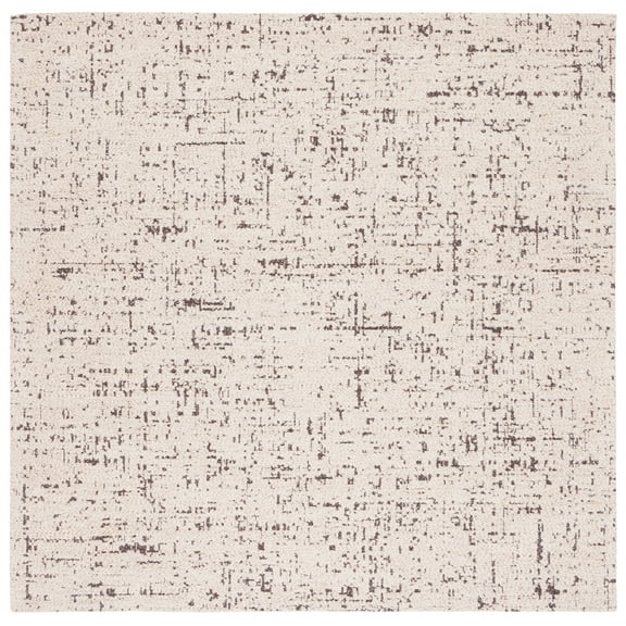 SAFAVIEH Classic Vintage Gillian Distressed Area Rug, Natural/Ivory, 6' x 6' Square